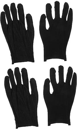 jojofuny 24 Paare Schwarze Baumwoll handschuhe Arbeitshandschuhe Winter Handschuhe für die Arbeit Bauhandschuhe Verdickte Handschuhe bequeme Handschuhe Schutz Baumwoll-Handschuhe Baumwolle