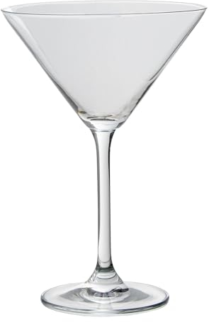 Set de 6 Copas de Martini de Cristal de Bohemia 210ml en Transparente 12x12x17.5 cm