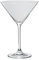 DRW Set de 6 Copas de Martini de Cristal de Bohemia 210ml en Transparente 12x12x17.5 cm