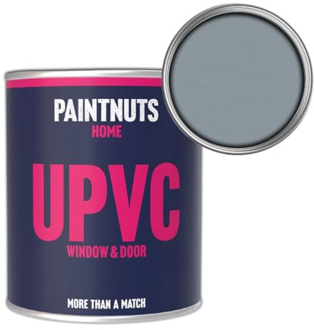 Paintnuts UPVC Window & Door Paint - RAL-7001 - SILVER GREY Gloss 250ml Tin