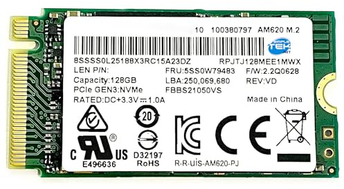 SIMPLETEK - SSD interno M.2 2242 128GB PCIe NVMe Gen3x4 con memoria TLC, compatibile con laptop e mini PC (Ricondizionato)