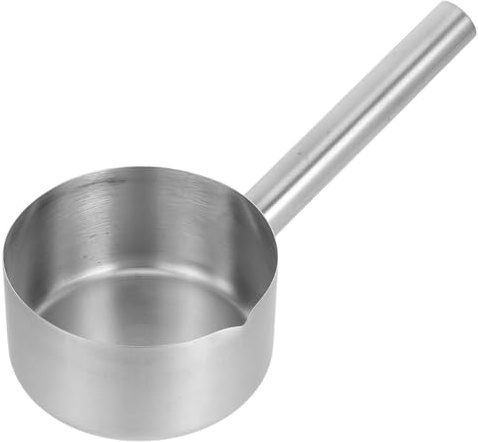 BEBEMOKO Edelstahl Wasserschöpfer mit Flachem Boden Rostfrei Robust Multifunktionale Suppenkelle und Wasserschöpflöffel für Küche und Haushalt Langlebig und Korrosionsbeständig