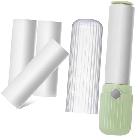 TOPPERFUN Rullo Levapelucchi Riutilizzabile per Viaggio Rimuove Efficacemente i Peli di Cani e Animali Domestici da Vestiti e Mobili Impugnatura Antiscivolo e Adesivi Sostituibili