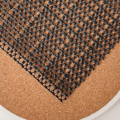 Antideslizante Alfombra 105 x 190 cm de PVC Estera de Agarre Corte a Medida para Suelos Duros y Lisos Cajones, Estantes y Bandejas, Negro