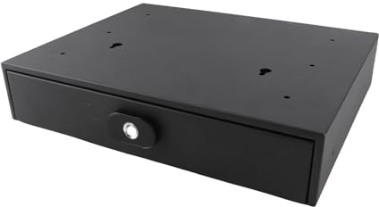 ZAICOLER Schubladensafe Mit Fingerabdruck,Stabile Stahlkonstruktion,Schnelle Entsperrung per Fingerabdruck,Leise Schienen,USB Ladung,Für Zuhause,Büro,Hotel Aufbewahrung in Möbeln