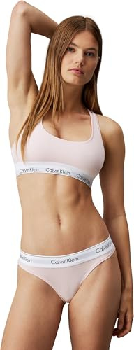 Calvin Klein Donna Perizoma Thong Intimo, Rosa (Nymphs Thigh), XS
