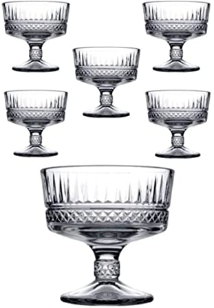 Pasabahce Elysia 12er Allzweck-Präsentationsschale 51749, Glas, Transparent, Einfarbig, 250 cc, Klassisch, Dekoration, formelles Dinner