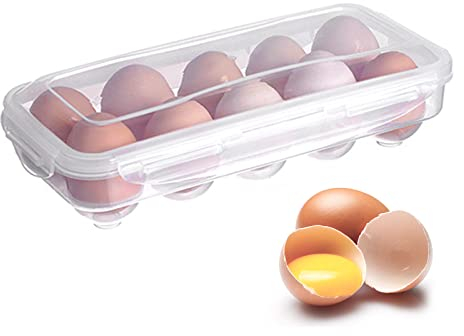 Eierbox für Kühlschrank, Eierbox, Kunststoff, transparent (transparent)