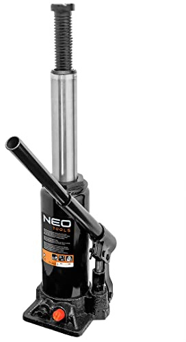 NEO TOOLS Wagenheber, Säulenhebebühne Tragfähigkeit 8 t, 205-390mm, Masse 5,4 kg, aus Stahl gefertigt, in Kfz- und Industriediensten, Werkstätten, Transportunternehmen und in Garage