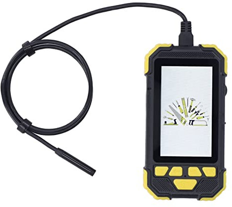 Industrielle Endoskop-Kamera, 8mm 1080P 4,3 Zoll IPS Bildschirm Endoskop Inspektions Kamera IP67 wasserdichte Digitale Tragbare Rohrs Ch Langen Kamera mit 8 LED-Leuchten für Auto (1M)