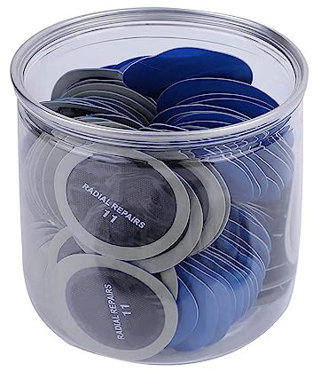 120 Stück 43 Mm Rundes Naturkautschuk-Reifen-Pannenreparatur-Kälte-Patch-Patch, Schlauchloses Flicken-Set, Schnelles Rohr, Universeller Radialschaden, Ideal für