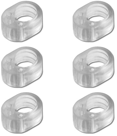 homeXpert Türklinkenpuffer transparent [6 Stück] Türstopper für Türklinke, Türgriff Schutz für Wände, Anschlagdämpfer für Möbel, Klinken und Fensterklinken gegen Macken | Türstopper für Türklinke, Türgriff Schutz für Wände, Anschlagdämpfer für Möbel, Schutz gegen Macken