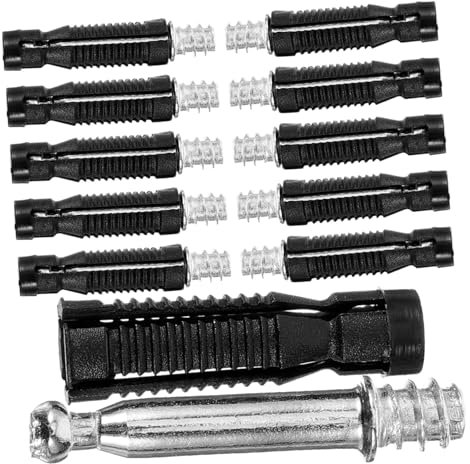 Gatuida 50 Stück Möbel Verbindungsdübel Möbelbolzendübel Für Schränke Cam-lock-befestigungselemente Verbindungsdübel Für Möbel Möbelfassmuttern Selbstschneidend Verbinder Nylon