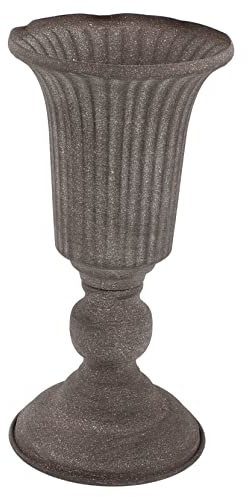 Milisten Vintage Iron Flower Vase Retro Planter for Floral Arrangements Decorative Urn Planter for Weddings Sturdy Storage Pot Fresh and Dried Flowers Use