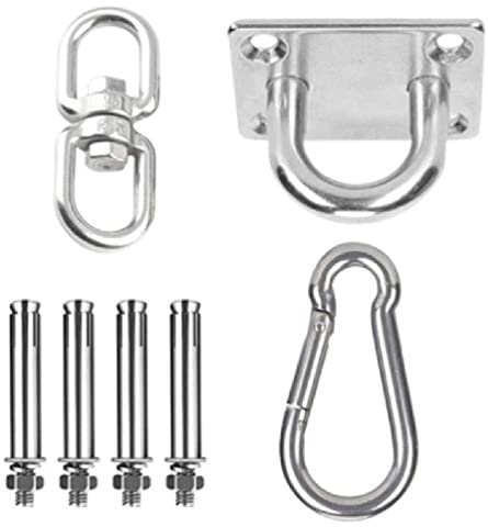 Stainless Sun Shade Sail Canopy Fitting for Rectangle Sun Shade Sail Installation Outdoors Patio Awning Attachment Set Sun Shade sail Hardware kit Rectangle Heavy Duty Stainless Steel (7 Piece Set)