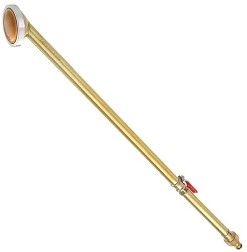 Lanza para riego de latón con grifo 60 cm, difusor Ø 65 mm, N. agujeros 592 - Made in Japan