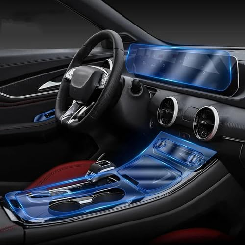 CAMEKIAY Auto Innenraum Mittelkonsole Transparente TPU-Schutzfolie PPF Anti-Kratz-Folie, für Forthing T5 EVO 2021-2023