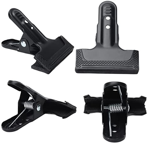 4 Pieces Woodworking A-Clip Heavy Duty Non-Slip Metal Wide Mouth Spring Clips for Photography Backdrops