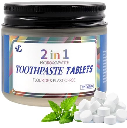 Kaubare Zahnpasta Tabletten,Hydroxylapatit Zahnpasta Ohne Fluorid | Natürliche Zahnpastatabl