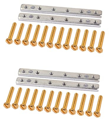 VICASKY 2stücke Doppelspulen Humbucker Pickup Kit Mit Montagezubehör Gitarre Hochwertige Teile Für Hals Und Stegtonabnehmer Geeignet Für -projekte Und Ersatzteile