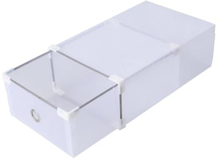 KOMBIUDA 6stücke Halbtransparente Schuhboxen Aus Kunststoff Schubladentyp Für Kleine Räume Für Damen Praktische Aufbewahrungslösung Für Schuhe