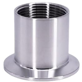 1/4 3/8 1/2 3/4 1 2 BSPT Female x 0.5 1.5 2 Tri Clamp Pipe Fitting Connector SUS304 Stainless Homebrew(K50.5mm(1.5 Inch TC),Female_1-1/2)