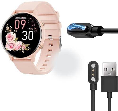Lamshaw Magnétique Chargeur Compatible avec Hwagol 1.39 Smart Watch,Magnétique Chargeur Montre Connectée USB Compatible avec Hwagol 1.39 Smart Watch. (Noir)