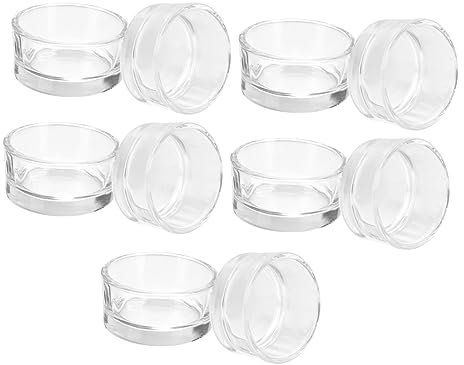 Cabilock 10piezas Recipientes Decorativos para Velas Vasos Pequeños y Modernos Resistentes Al Viento