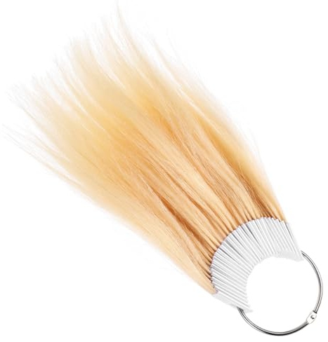 Mikikit Nuancier de Vrais Cheveux 30 Pièces Échantillons pour Coloration Test de Teinture Capillaire en Cheveux Humains Peau Compatible pour Salons de Coiffure