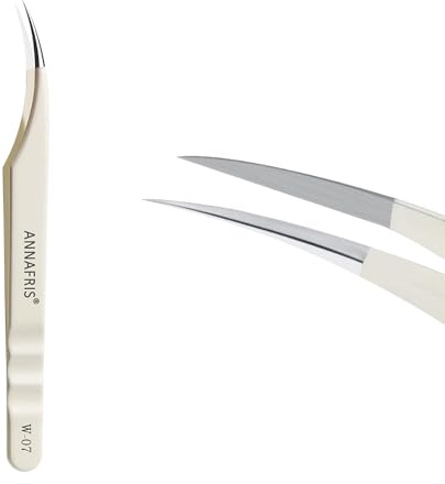 ANNAFRIS Pinzette per Extension Ciglia Pinzette Sopracciglia Professionale Lash Tweezers