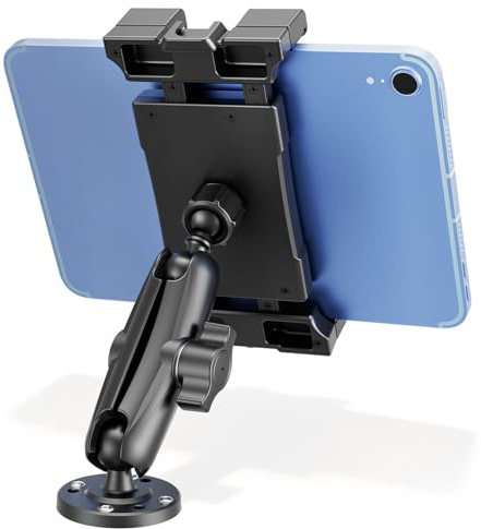 OHLPRO Heavy Duty Tablet Mount for Semi Truck, Drill Base iPad Holder Compatible with RAM Mount B Size 1 Ball, 360° Rotating Dashboard Stand for 5-17 iPad Pro,Great for Desks, Wall, Businesses