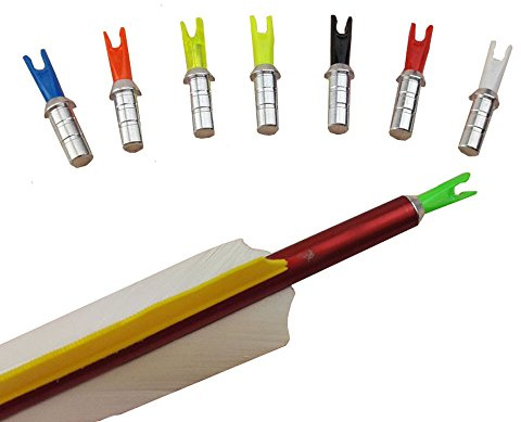 30Pcs Archery Arrow Nock Aluminum Pins Shaft for ID 6.0mm 4.2mm Arrows and Plastic Nocks (for ID 4.2mm arrow shaft)