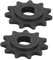 Alomejor 2Pcs E-Scooter Piñón de accionamiento del piñón del Motor 11 Dientes 10 mm Piñón Tipo D Piñón de Cadena de Orificio Interno para Scooter eléctrico