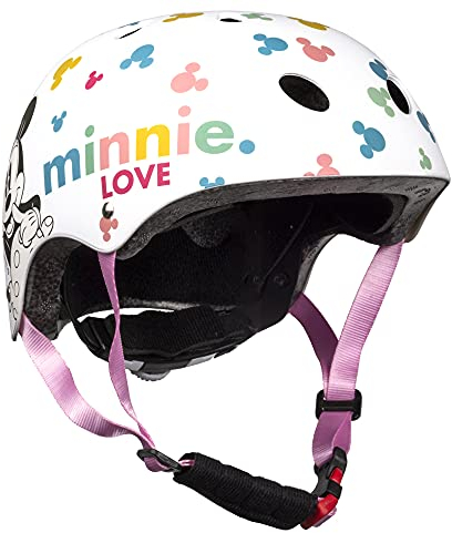 Mädchen Minnie Mouse Skaterhelm, weiß, M