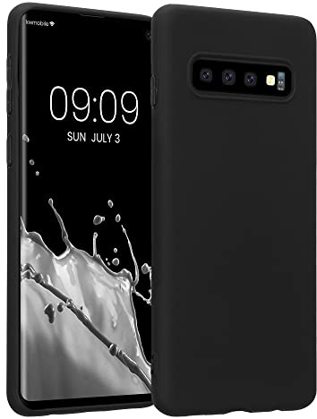 kwmobile Housse Compatible avec Samsung Galaxy S10 Coque - Housse de téléphone Protection Souple en Silicone - Noir