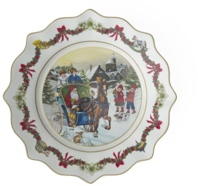 Villeroy & Boch - Annual Christmas Edition Piatto edizione annuale 2022, Decorazione Natalizie, Porcellana Premium
