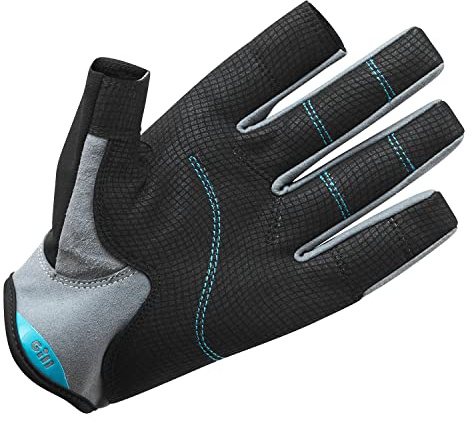 Gill Junior Deckhand Sailing Gloves - Long Finger with exposed index and thumb - 50+ UV Sun Protection & Water Repellent