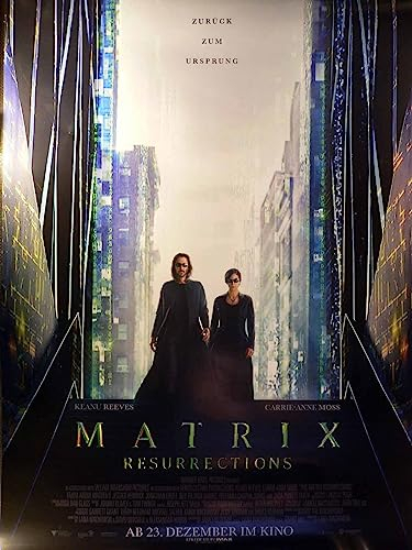 Matrix Ressurrections - Keanu Reeves - Filmposter A1 84x60cm gerollt