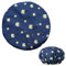 Gorro de ducha para mujer, gorro de ducha impermeable de doble capa con estampado de flores único, gorro de ducha reutilizable para cabello largo, corto y rizado (azul)