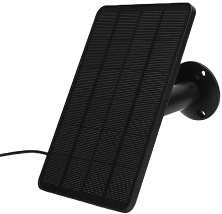 10W Solar Panel for Security Camera, Solar Panel for Nest, Doorbell 2K Camera, Video Doorbell 2, Doorbell 3/4 Plus, 360 Degree Adjustable, IP66 Waterproof, 9.8ft Cable