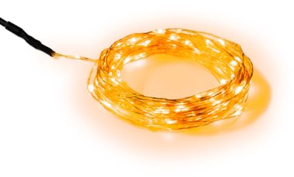 Camplight Sunnyside CLASSIC, USB Lichterkette warmweiß 10m – 100 LEDs 2700K, stufenlos dimmbar, wetterfest, nur 53g, flexibler Kupferdraht, USB-C- Outdoor Lichterkette für Camping, Zelt & Wohnmobil