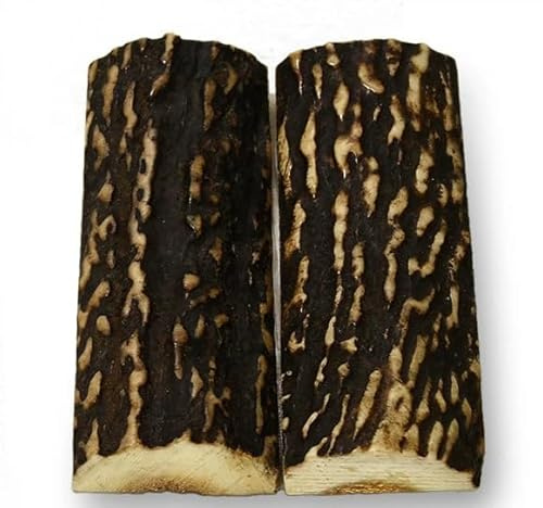 USA Knifemaker Supply Sambar Stag - Antler Horn Knife Handles Material Slabs Handle Parts Grips for Blanks Blades- Pair of Scales