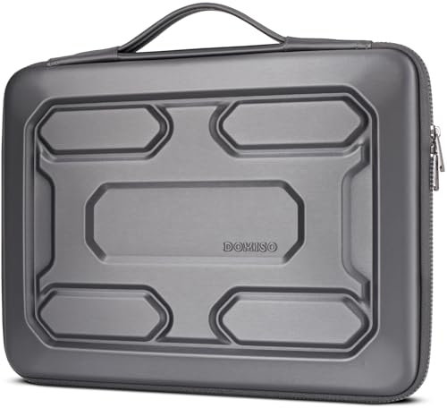 DOMISO 17 inch Laptop Sleeve with Handle Shockproof Waterproof EVA Protective Case for 17 ZBook Fury 17,3 G8/MSI GS73VR Stealth Pro/HP Envy 17/LG Gram 17/ROG Strix GL702VS, Dark Grey