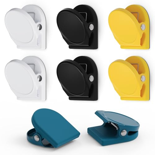 SMART&COOL Anti-Scratch Magnetic Clips with Silicone-Coated Base, 8 Pack