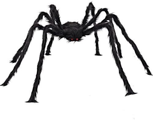 Halloween Spinnen, 150cm Garten Horror Dekoration Spinnen Realistisch Spinnen Groß Spider Gruselig Gruselige Spinne Deko für Partydekoration Gruselige Spukhaus Requisiten Mottoparty