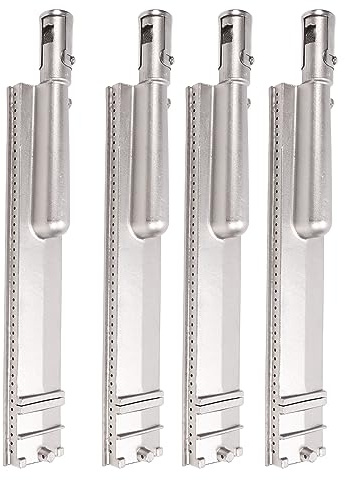 Tubes de Brûleur de Gril à Gaz en Acier Inoxydable 304 4 Pièces Pièces de Rechange de Tube de Brûleur de Barbecue Haute Résistance Tubes de Brûleur de Gril de Remplacement pour