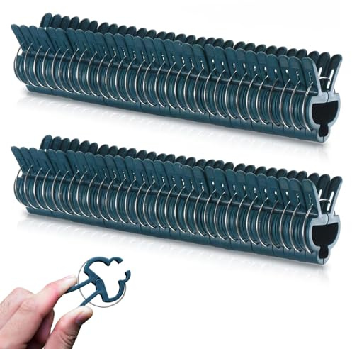 50 Stück Pflanzenclips Grün, Pflanzenklammern Klein, Pflanzen Clips für Kletterpflanzen, Pflanzenklammern Tomatenclips, Wiederverwendbar Gartenklammern für Unterstützen Pflanzen Gemüse Obst