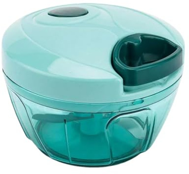 to do home Multizerkleinerer Manuell–BPA frei-Zwiebelschneider,Gemüseschneider mit Edelstahlklingen, Seilzug und Antirutschring–Kompakter Küchenhelfer zum Zerkleinern von Gemüse,Obst uvm (Blau)