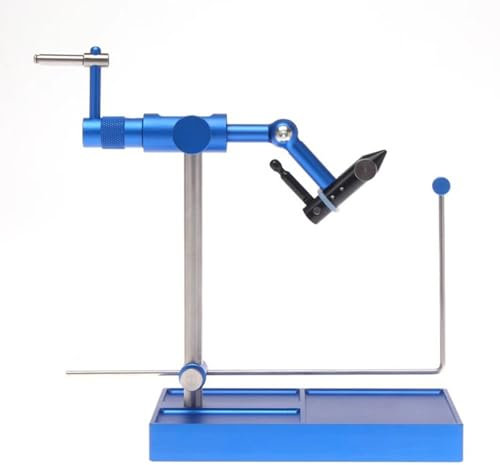 Vituord Étau Rotatif pour Attacher Les Mouches, en Acier Inoxydable, avec Base Et Mâchoires Robustes, pour Les Professionnels De La Pêche À La Mouche Et Les Débutants