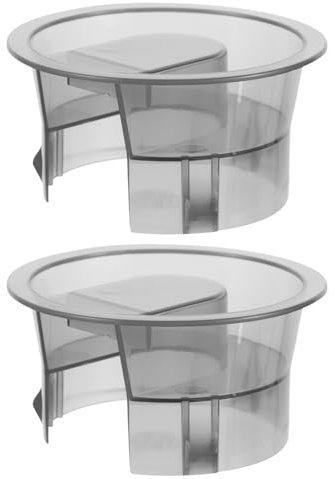 FELTECHELECTR 2pcs Water Pitcher Replacement Lids Gray Stripe Glass Carafe Covers Universal Kettle Lid Beverage Jug Caps for Home Party Use